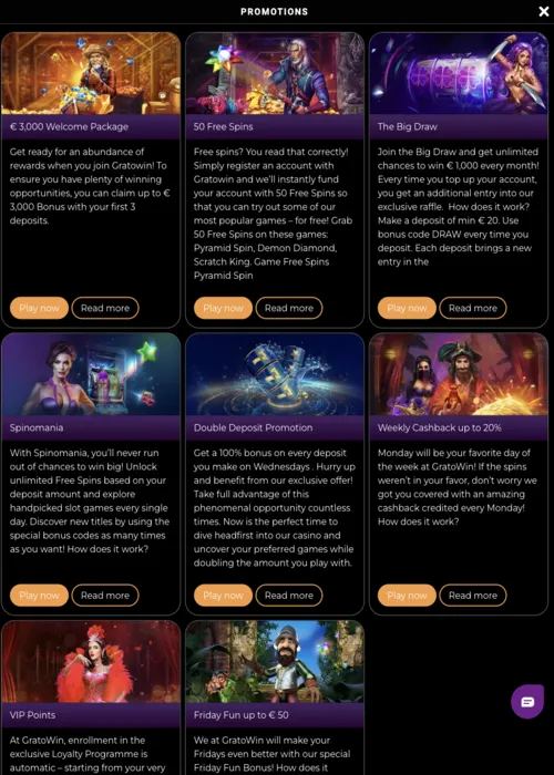 Promozioni premi premium display Gratowin